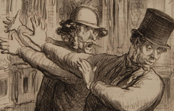 Honoré Daumier, Planche n° 10 de la série Croquis pris au Salon