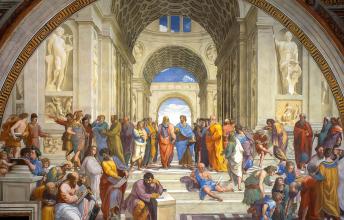 L'Ecole d'Athènes fresque de Raphael