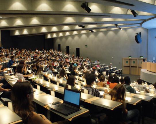 Élèves dans un amphithéâtre 