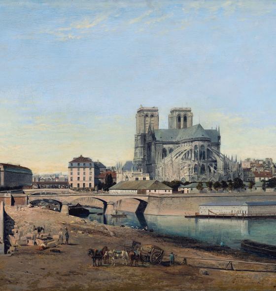 Émile Harrouart Le chevet de Notre-Dame