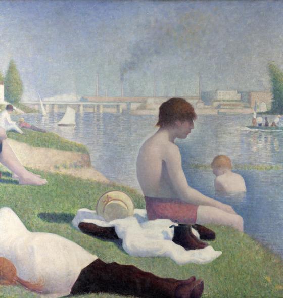 Les baigneurs d'Asnières de Seurat