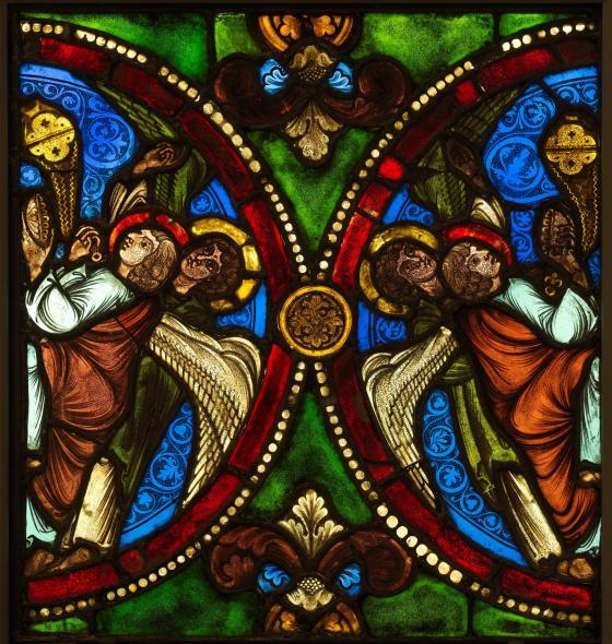 Vitrail avec des anges vers 1170, Metropolitan Museum