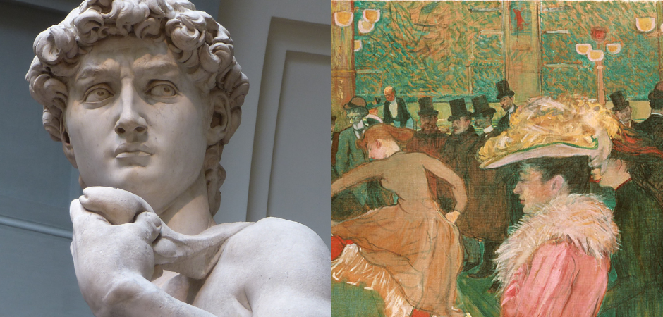 David de Michel-Ange et La Danse au Moulin Rouge de Lautrec
