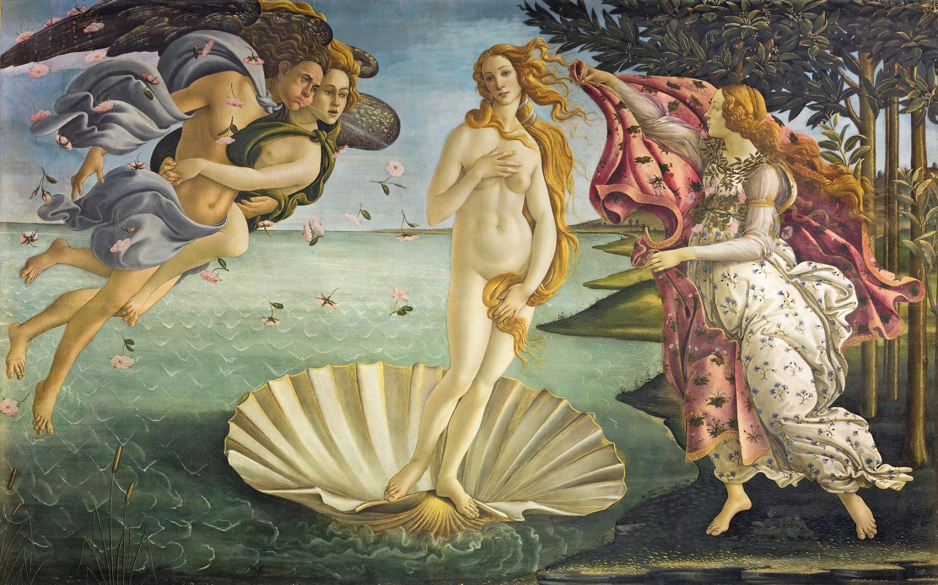 Tableau "La naissance de Vénus" de Sandro Botticelli