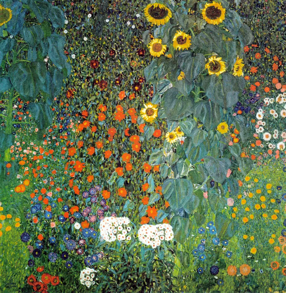 Jardin aux tournesols (1906), Gustav Klimt