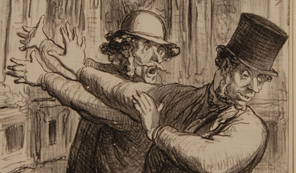 Honoré Daumier, Planche n° 10 de la série Croquis pris au Salon