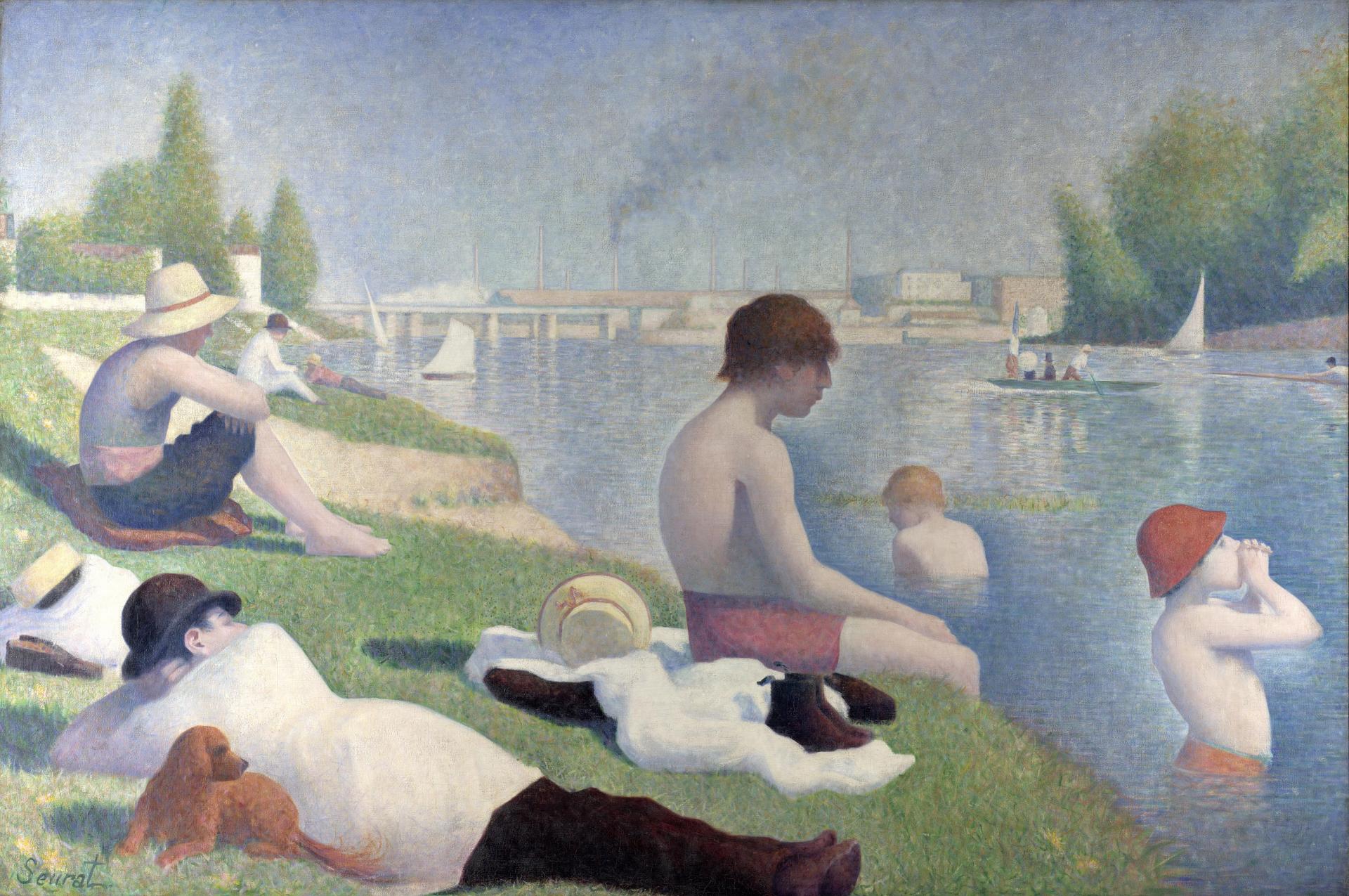 Les baigneurs d'Asnières de Seurat
