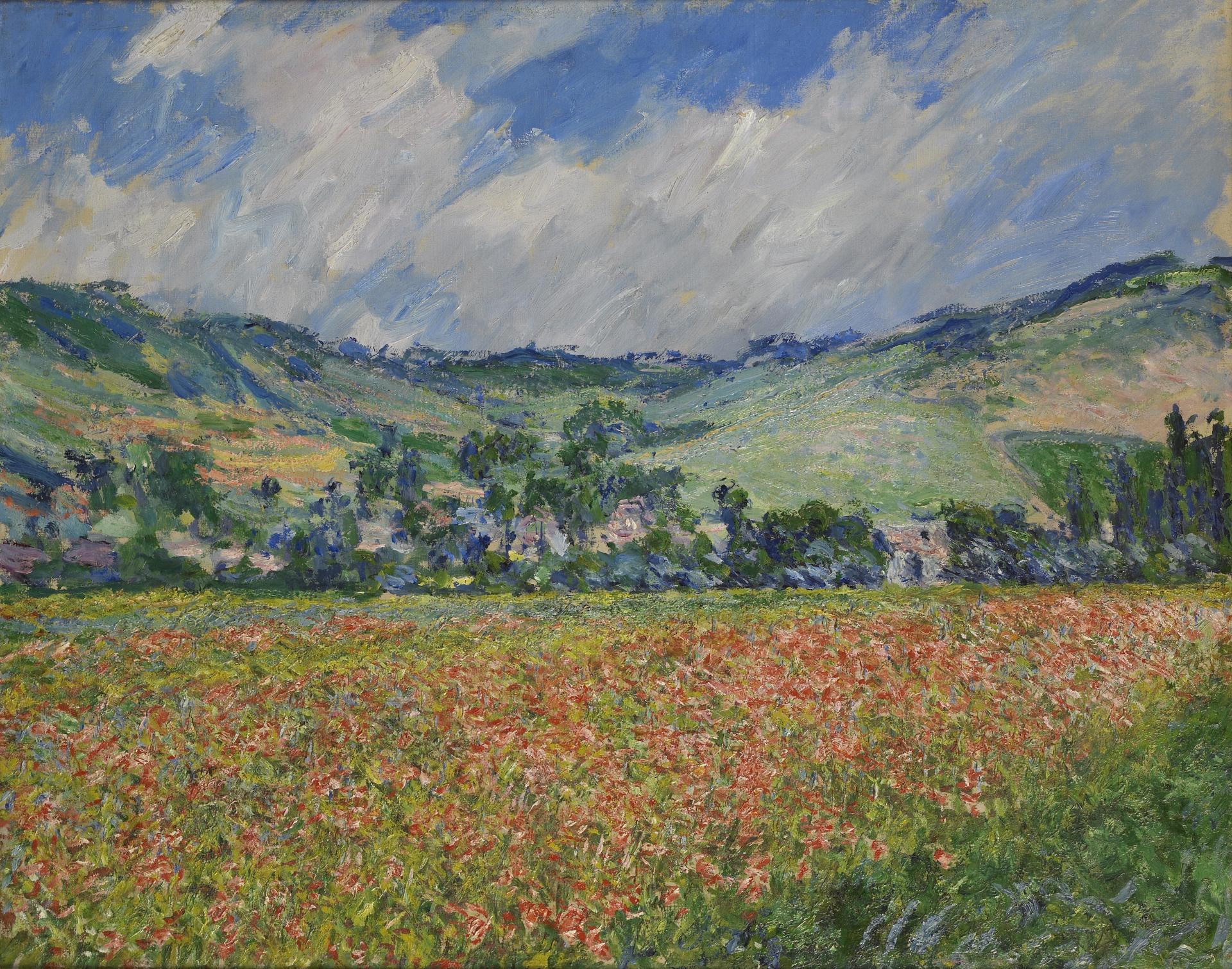 Champ de coquelicots, environs de Giverny