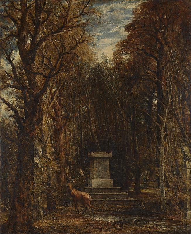 John Constable, Cenotaph to the Memory of Sir Joshua Reynolds, 1833-1836, huile sur toile, 132 × 108.5 cm, Londres, National Gallery. Creative Commons Licence, National Gallery Picture Library