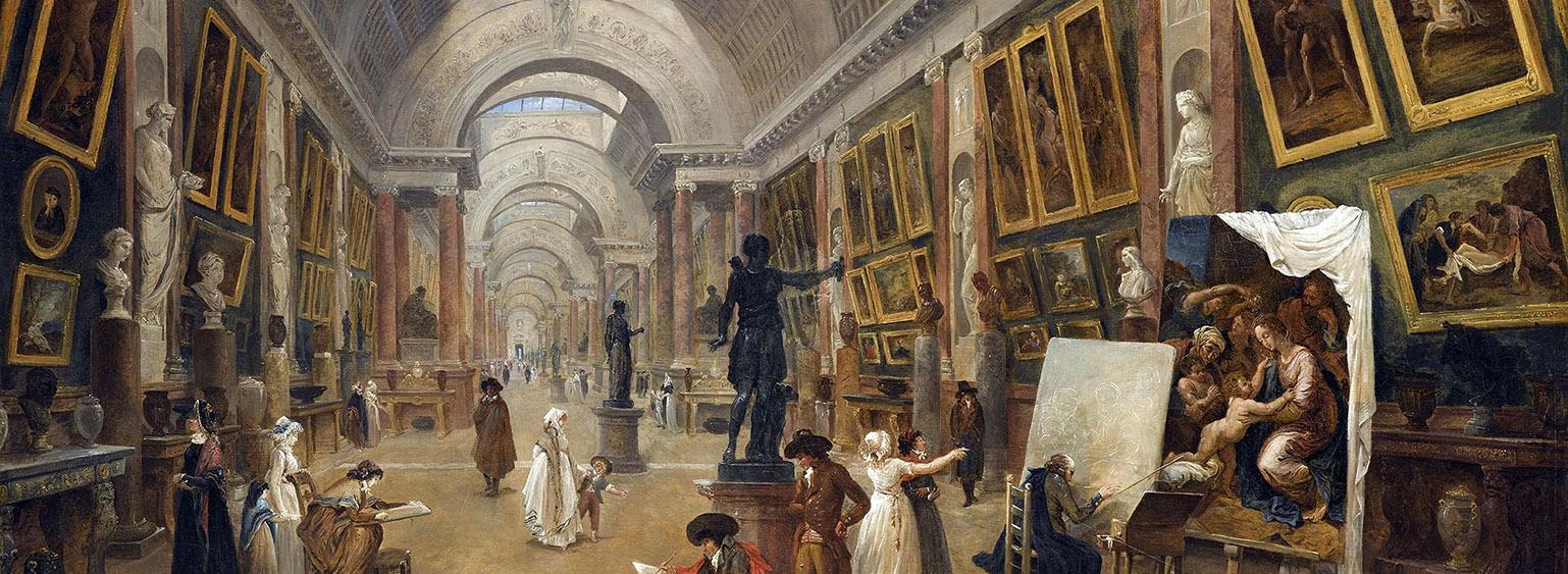 Projet d'aménagement de la Grande Galerie du Louvre - Hubert Robert