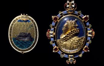 Joyau Heneage, portrait d’Élisabeth Ire, reine d’Angleterre Angleterre, vers 1595-1600.