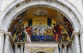 Le corps de Saint Marc vénéré par le doge par Sebastiano Ricci et Leopoldo Del Pozzo