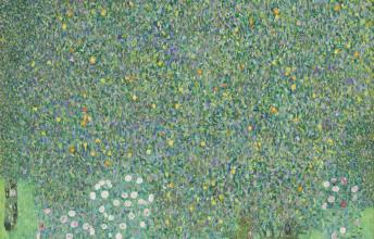 Gustav Klimt, Rosiers sous les arbres, 1905