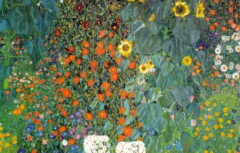 Jardin aux tournesols (1906), Gustav Klimt