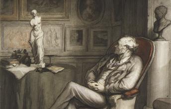 Honoré Daumier, Le connaisseur, ca. 1860–65.