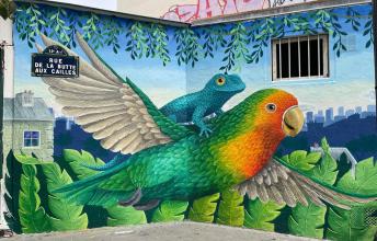 Art urbain rue de la Butte aux Cailles