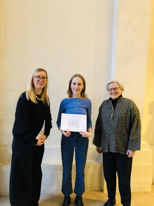 Princeton student receiving diploma at the EDL Winter School