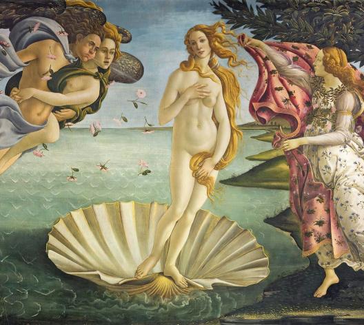 Tableau "La naissance de Vénus" de Sandro Botticelli