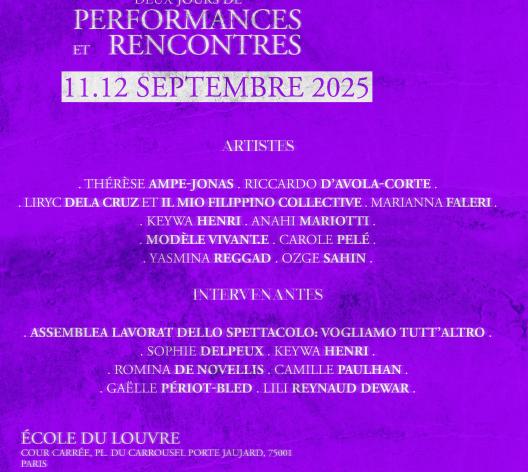 Festival Performe affiche