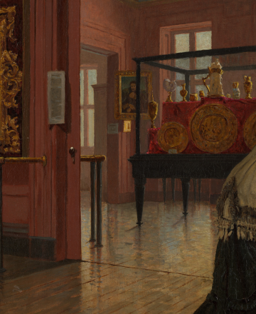 Frank Waller, Entrance Hall of the Metropolitan Museum of Art when in Fourteenth Street, ca.1881.