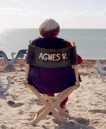 Agnès Varda à la plage