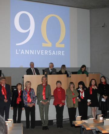 90 ans de l'Association de l'EDL dans l'amphithéâtre Rohan