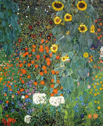 Jardin aux tournesols (1906), Gustav Klimt