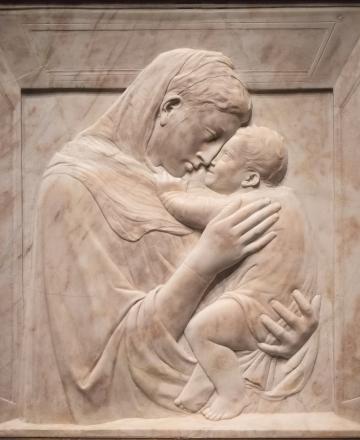 Donatello, Pazzi Madonna, c.1422, Bode Museum, Berlin