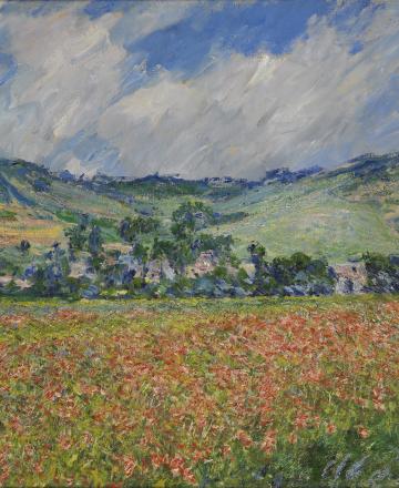 Champ de coquelicots, environs de Giverny