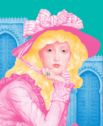 Atelier 25, d'après James Tissot, Jeune femme sur un bateau, 1870.