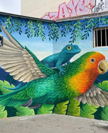 Art urbain rue de la Butte aux Cailles